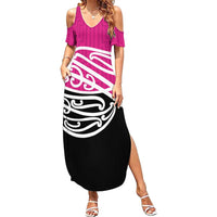 All Pink New Zealand Kowhai Ngutukak Summer Maxi Dress - Polynesian Pride
