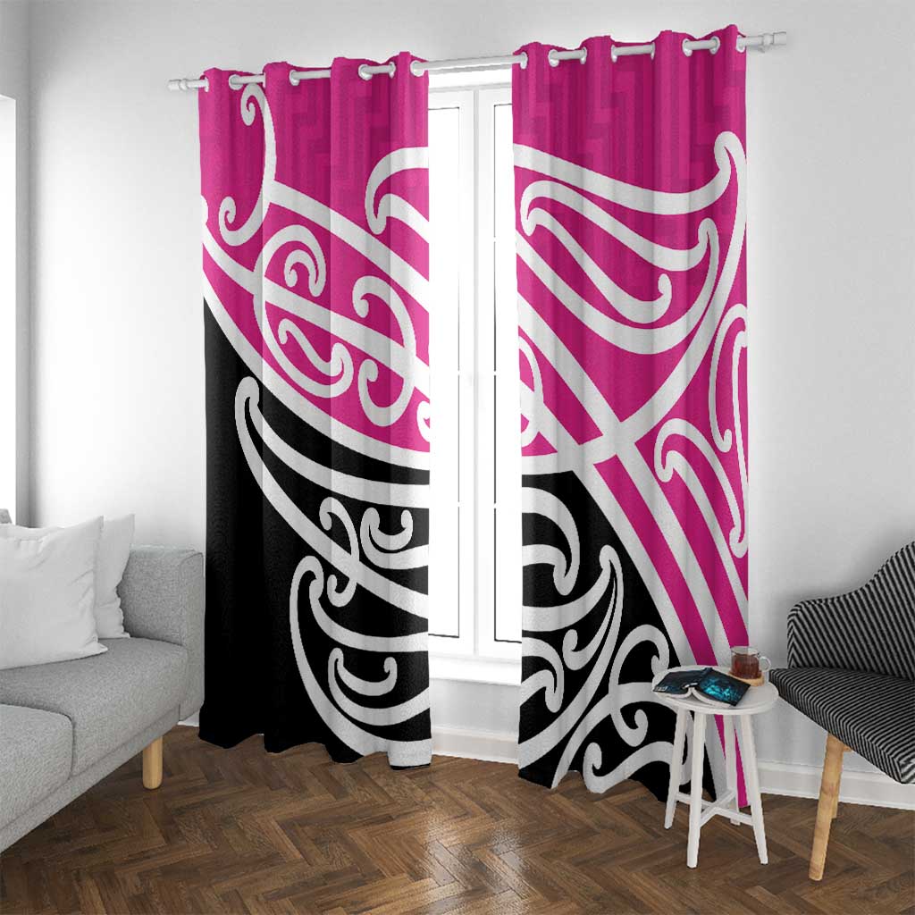 All Pink New Zealand Kowhai Ngutukak Window Curtain - Polynesian Pride