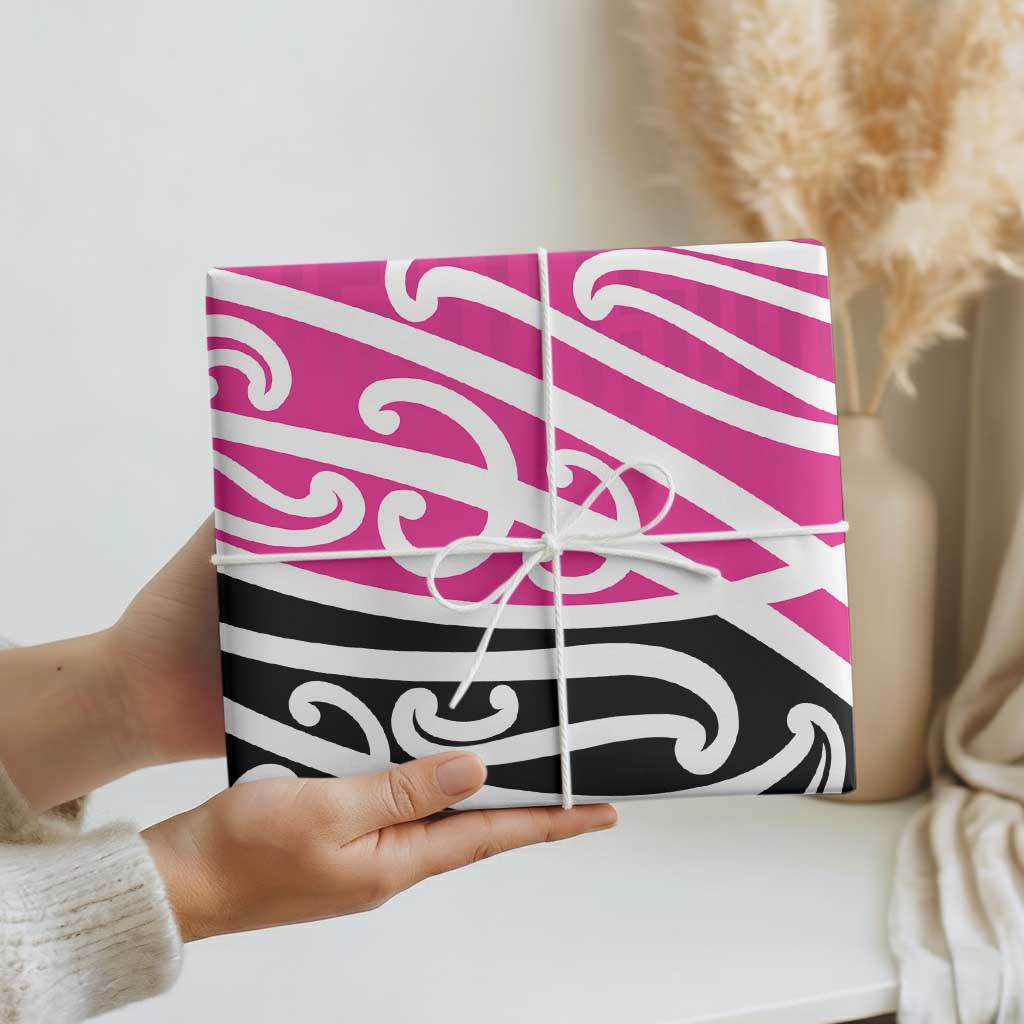 All Pink New Zealand Kowhai Ngutukak Wrapping Paper - Polynesian Pride