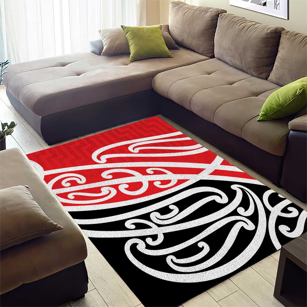 All Red New Zealand Kowhai Ngutukak Area Rug - Polynesian Pride