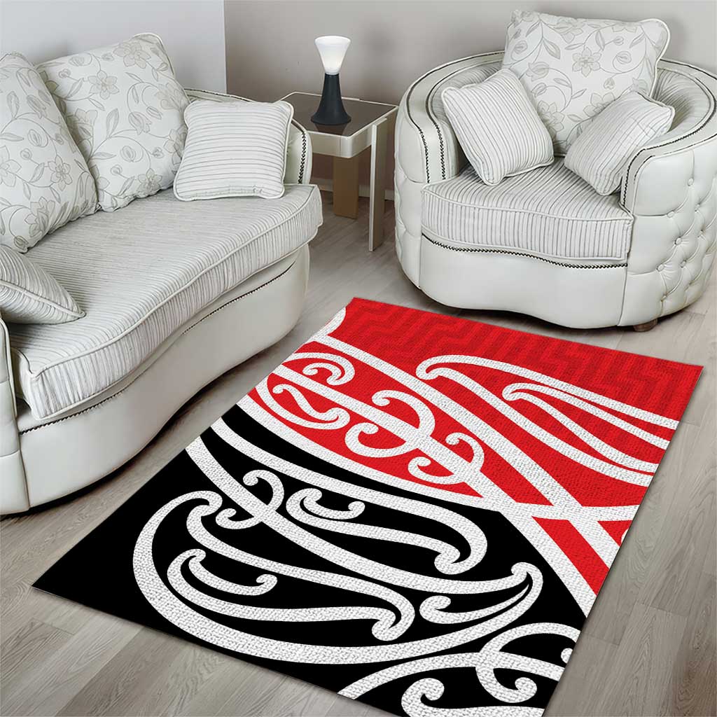 All Red New Zealand Kowhai Ngutukak Area Rug - Polynesian Pride
