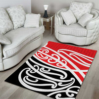 All Red New Zealand Kowhai Ngutukak Area Rug - Polynesian Pride