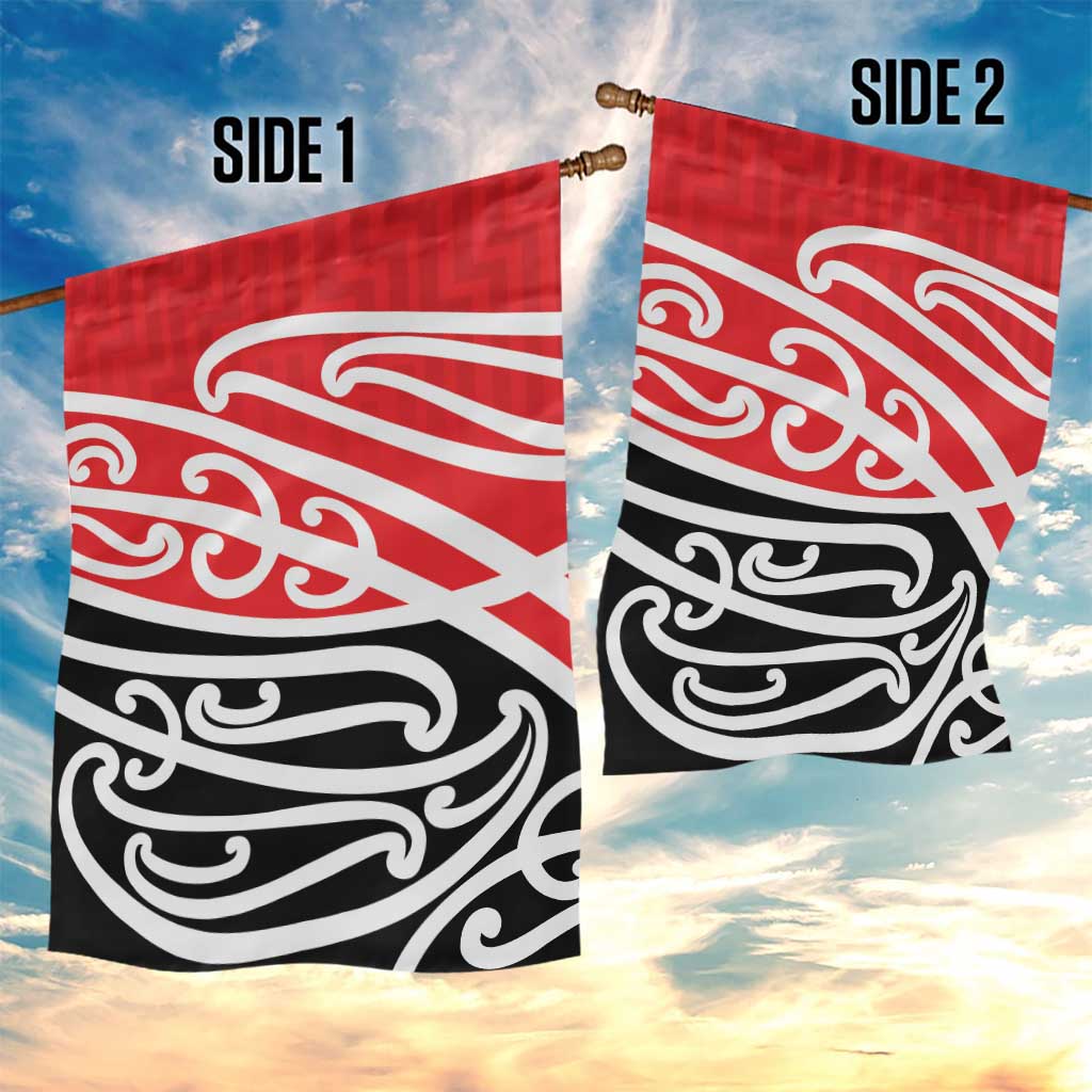 All Red New Zealand Kowhai Ngutukak Garden Flag - Polynesian Pride