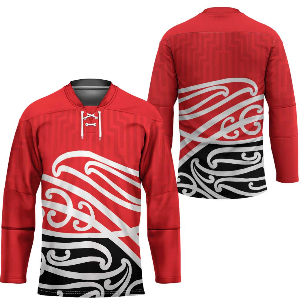 All Red New Zealand Kowhai Ngutukak Hockey Jersey - Polynesian Pride