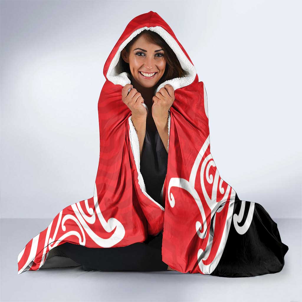 All Red New Zealand Kowhai Ngutukak Hooded Blanket - Polynesian Pride