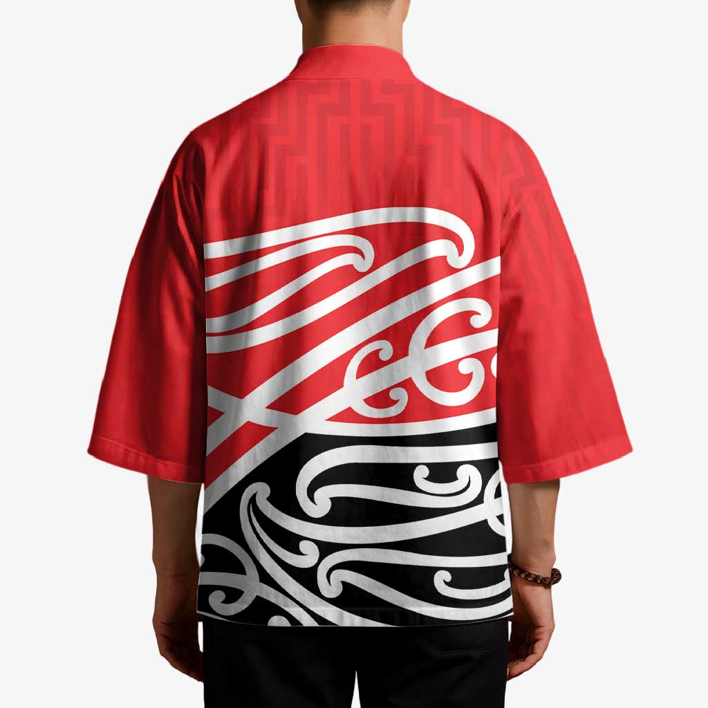 All Red New Zealand Kowhai Ngutukak Kimono - Polynesian Pride