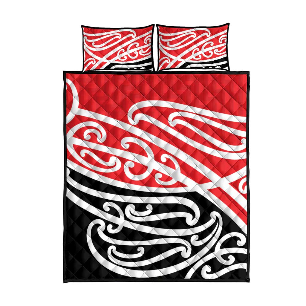 All Red New Zealand Kowhai Ngutukak Quilt Bed Set - Polynesian Pride
