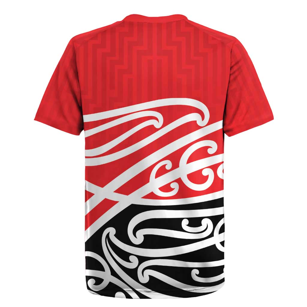 All Red New Zealand Kowhai Ngutukak Rugby Jersey - Polynesian Pride