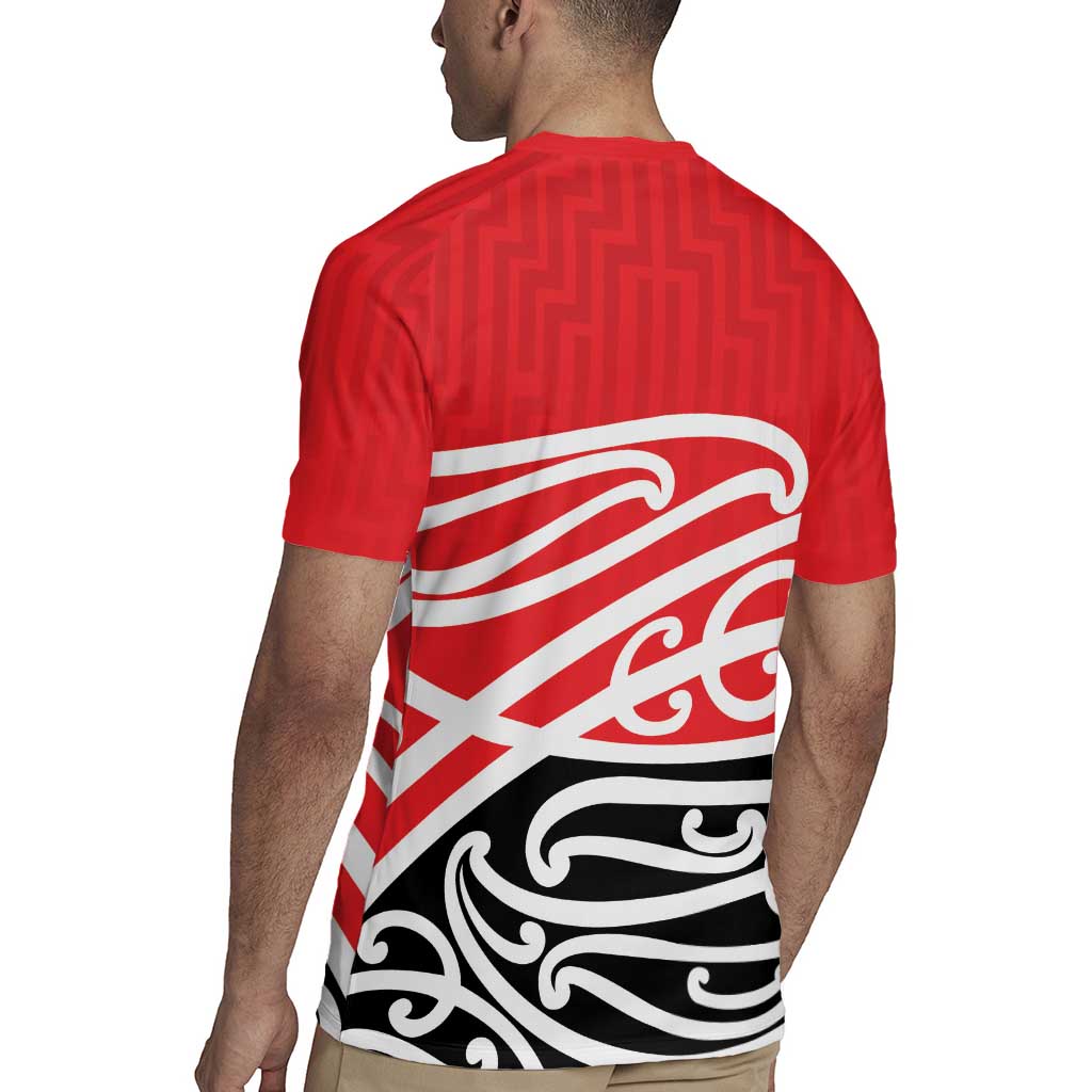 All Red New Zealand Kowhai Ngutukak Rugby Jersey - Polynesian Pride