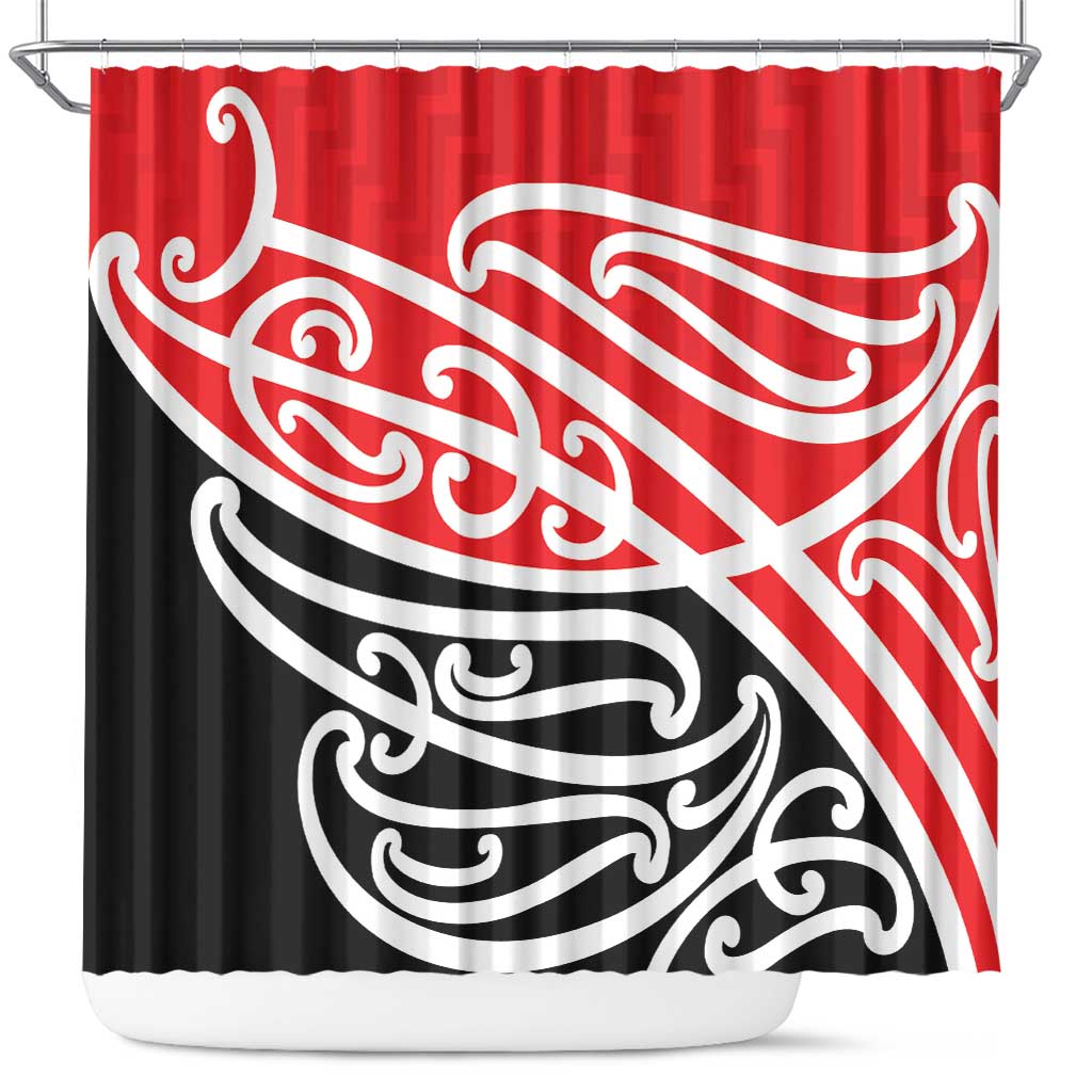All Red New Zealand Kowhai Ngutukak Shower Curtain - Polynesian Pride