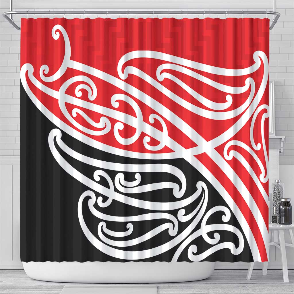 All Red New Zealand Kowhai Ngutukak Shower Curtain - Polynesian Pride