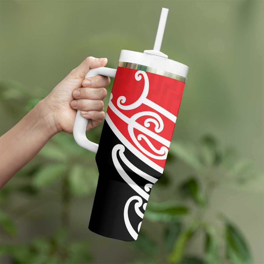 All Red New Zealand Kowhai Ngutukak Tumbler With Handle - Polynesian Pride