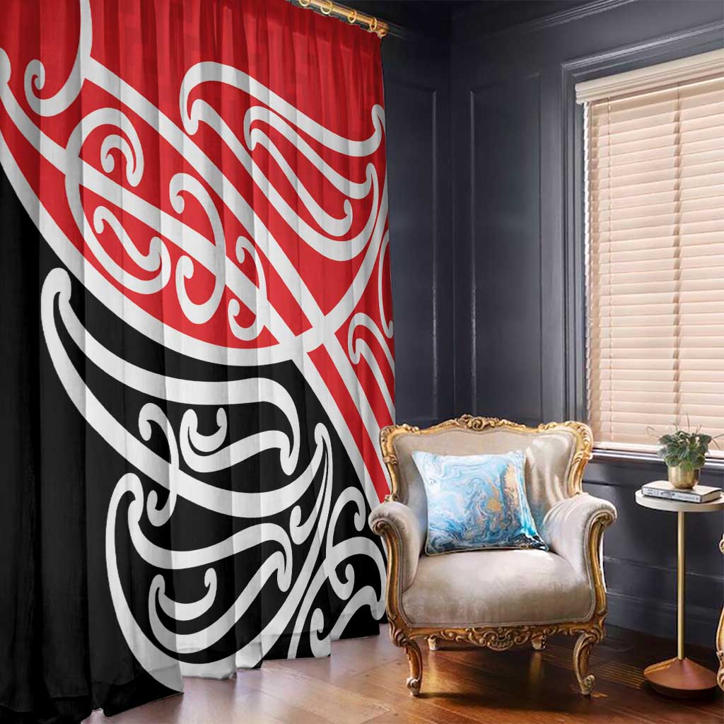 All Red New Zealand Kowhai Ngutukak Window Curtain - Polynesian Pride
