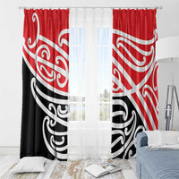All Red New Zealand Kowhai Ngutukak Window Curtain - Polynesian Pride