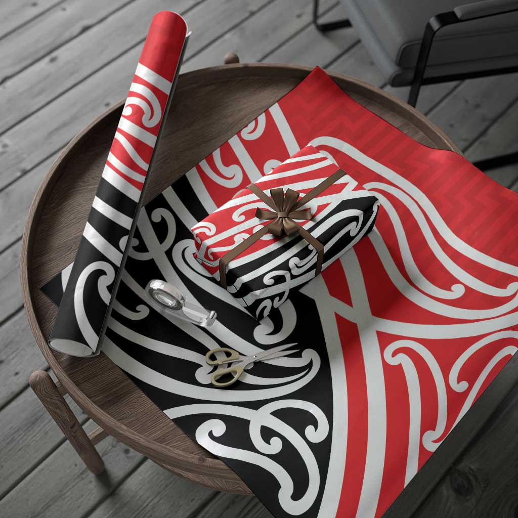 All Red New Zealand Kowhai Ngutukak Wrapping Paper - Polynesian Pride