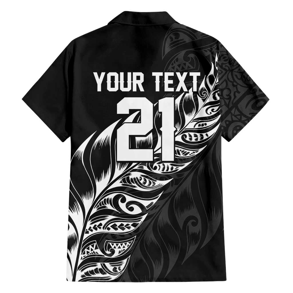 New Zealand Lawn Bowls Custom Family Matching Summer Maxi Dress and Hawaiian Shirt Black Maori Warrior Tribal Silver Fern LT9 - Polynesian Pride