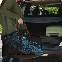 New Zealand Lawn Bowls Travel Bag Blue Maori Warrior Tribal Silver Fern - Polynesian Pride
