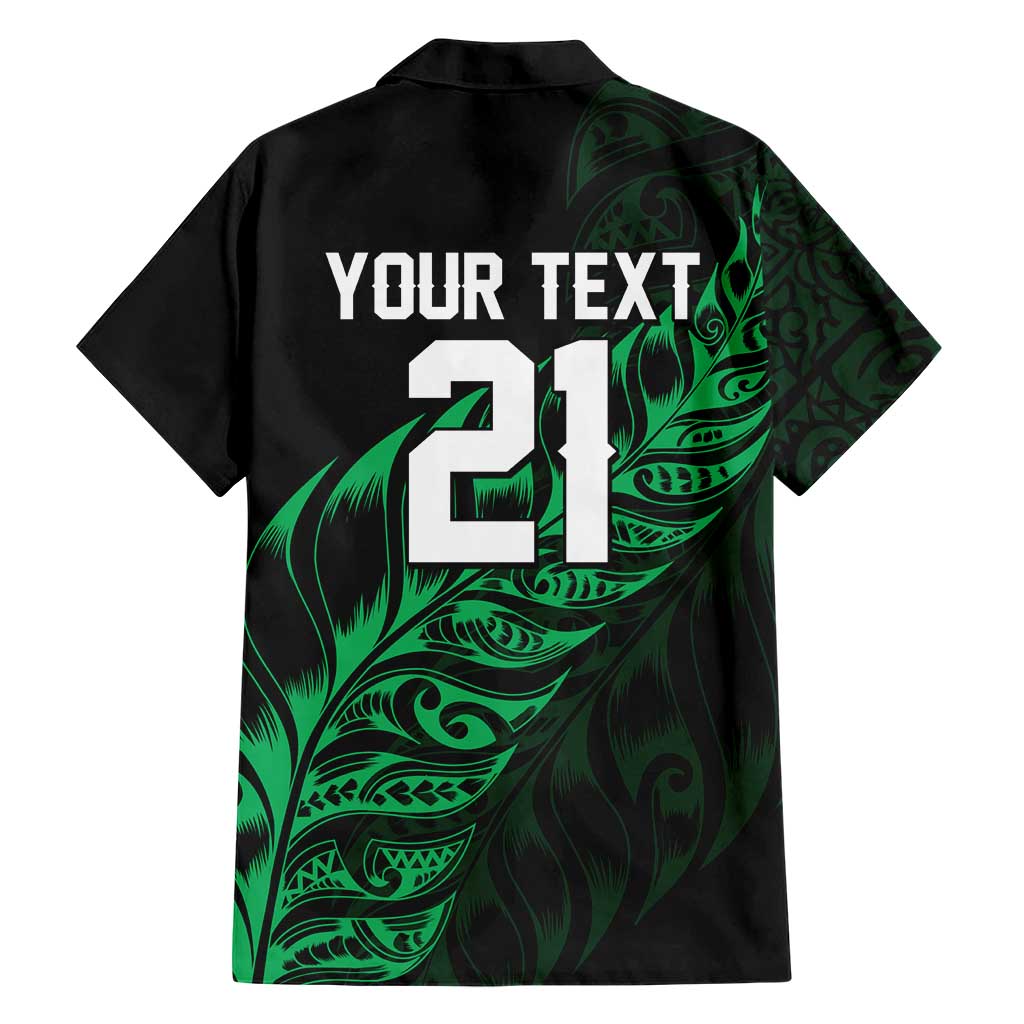 New Zealand Lawn Bowls Custom Hawaiian Shirt Green Maori Warrior Tribal Silver Fern - Polynesian Pride