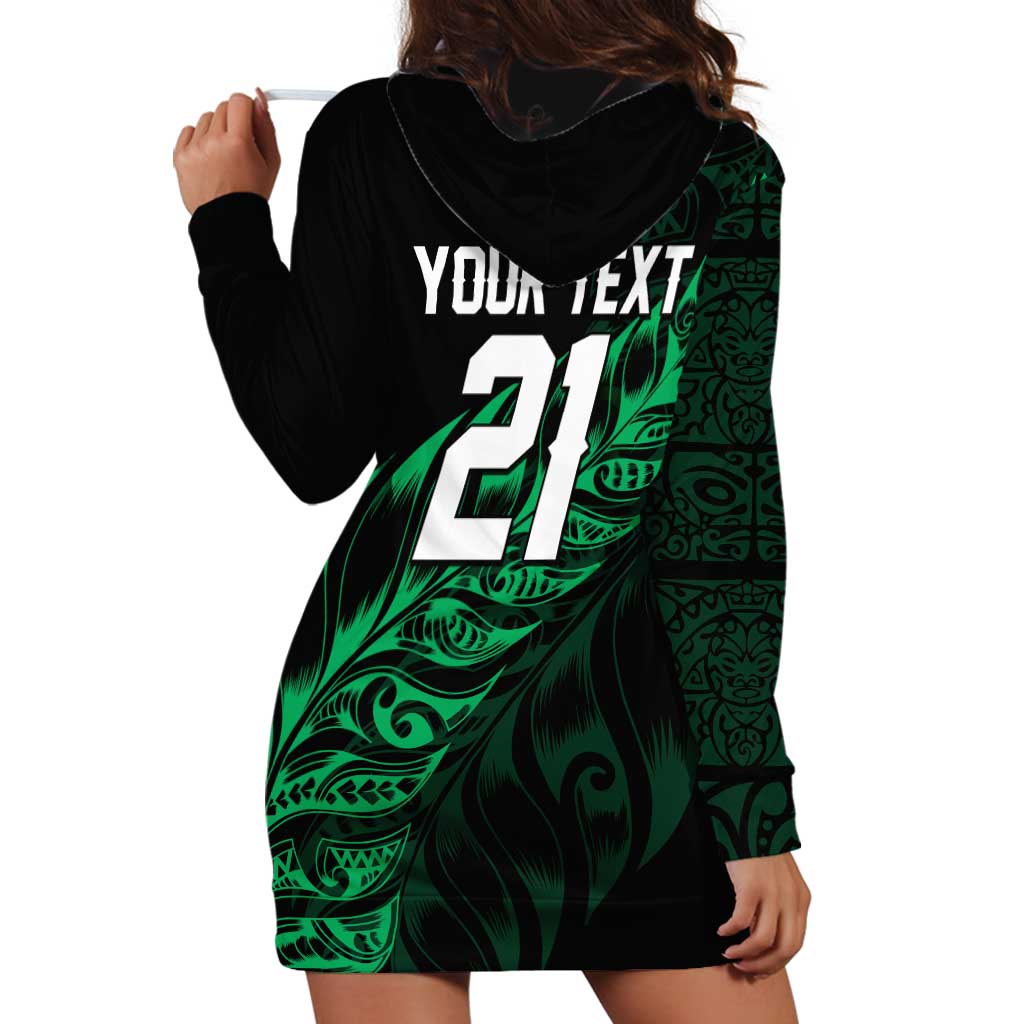 New Zealand Lawn Bowls Custom Hoodie Dress Green Maori Warrior Tribal Silver Fern LT9 - Polynesian Pride