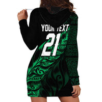 New Zealand Lawn Bowls Custom Hoodie Dress Green Maori Warrior Tribal Silver Fern LT9 - Polynesian Pride