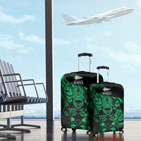 New Zealand Lawn Bowls Luggage Cover Green Maori Warrior Tribal Silver Fern LT9 - Polynesian Pride