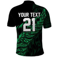 New Zealand Lawn Bowls Custom Polo Shirt Green Maori Warrior Tribal Silver Fern - Polynesian Pride