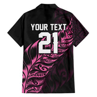 New Zealand Lawn Bowls Custom Family Matching Tank Maxi Dress and Hawaiian Shirt Pink Maori Warrior Tribal Silver Fern LT9 - Polynesian Pride