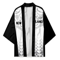 World Football 2026 New Zealand Custom Kimono All White Fern Maori Tribal LT9 Unisex White - Polynesian Pride