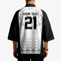 World Football 2026 New Zealand Custom Kimono All White Fern Maori Tribal LT9 - Polynesian Pride