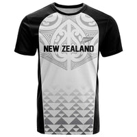 World Football 2026 New Zealand Custom T Shirt All White Fern Maori Tribal LT9 White - Polynesian Pride
