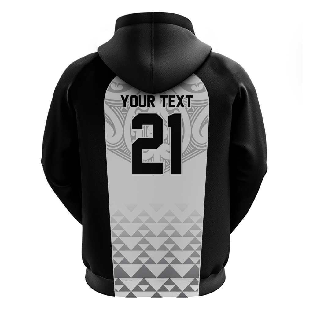 World Football 2026 New Zealand Custom Zip Hoodie All White Fern Maori Tribal LT9 - Polynesian Pride
