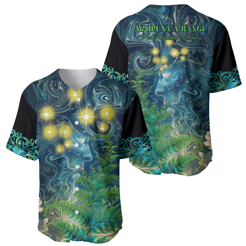 New Zealand Matariki Waipuna-a-rangi Baseball Jersey He Roimata o Rangi
