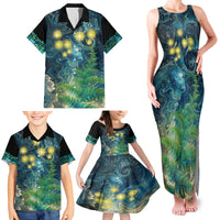 New Zealand Matariki Waipuna-a-rangi Family Matching Tank Maxi Dress and Hawaiian Shirt He Roimata o Rangi LT9 - Polynesian Pride