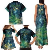 New Zealand Matariki Waipuna-a-rangi Family Matching Tank Maxi Dress and Hawaiian Shirt He Roimata o Rangi LT9 - Polynesian Pride