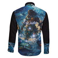 New Zealand Matariki Waita Family Matching Off The Shoulder Long Sleeve Dress and Hawaiian Shirt The Way Of The Water LT9 - Polynesian Pride