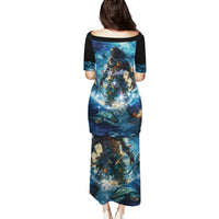 New Zealand Matariki Waita Family Matching Puletasi and Hawaiian Shirt The Way Of The Water LT9 - Polynesian Pride