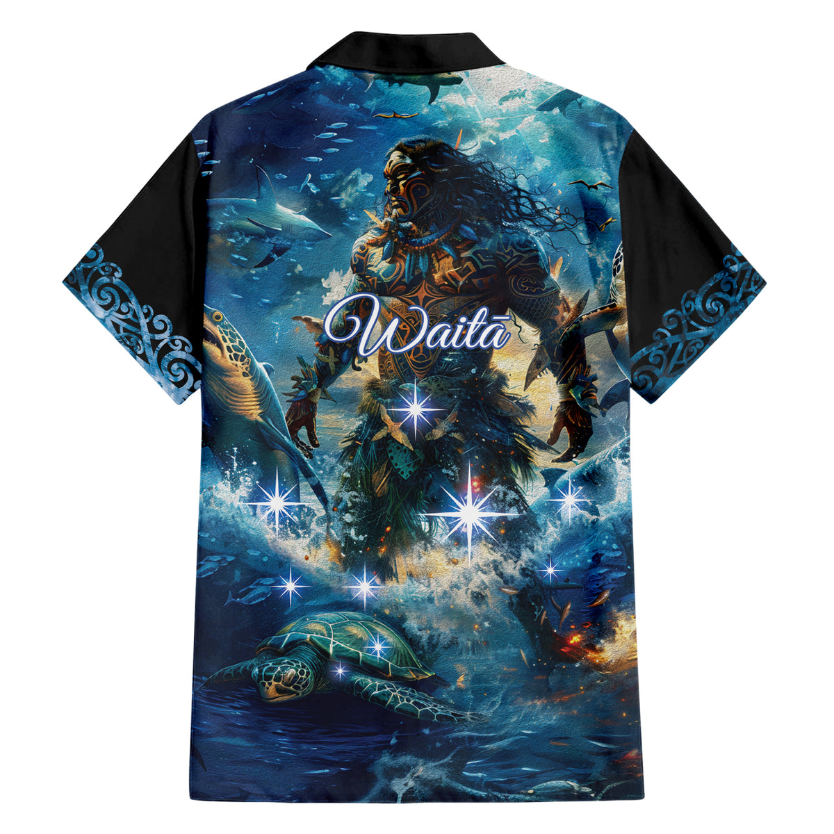 New Zealand Matariki Waita Family Matching Short Sleeve Bodycon Dress and Hawaiian Shirt The Way Of The Water LT9 - Polynesian Pride