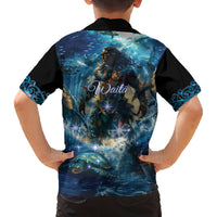New Zealand Matariki Waita Family Matching Summer Maxi Dress and Hawaiian Shirt The Way Of The Water LT9 - Polynesian Pride