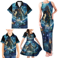 New Zealand Matariki Waita Family Matching Tank Maxi Dress and Hawaiian Shirt The Way Of The Water LT9 - Polynesian Pride