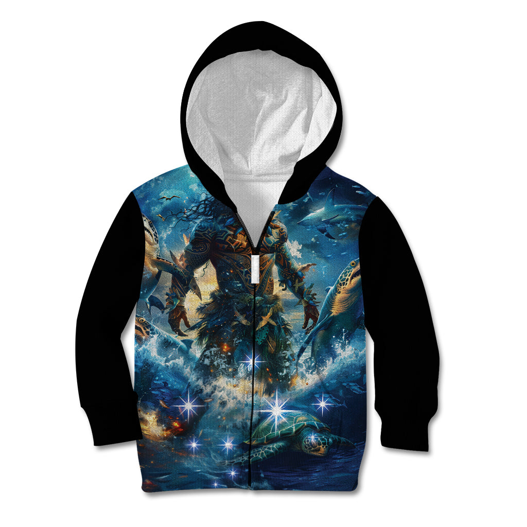New Zealand Matariki Waita Kid Hoodie The Way Of The Water