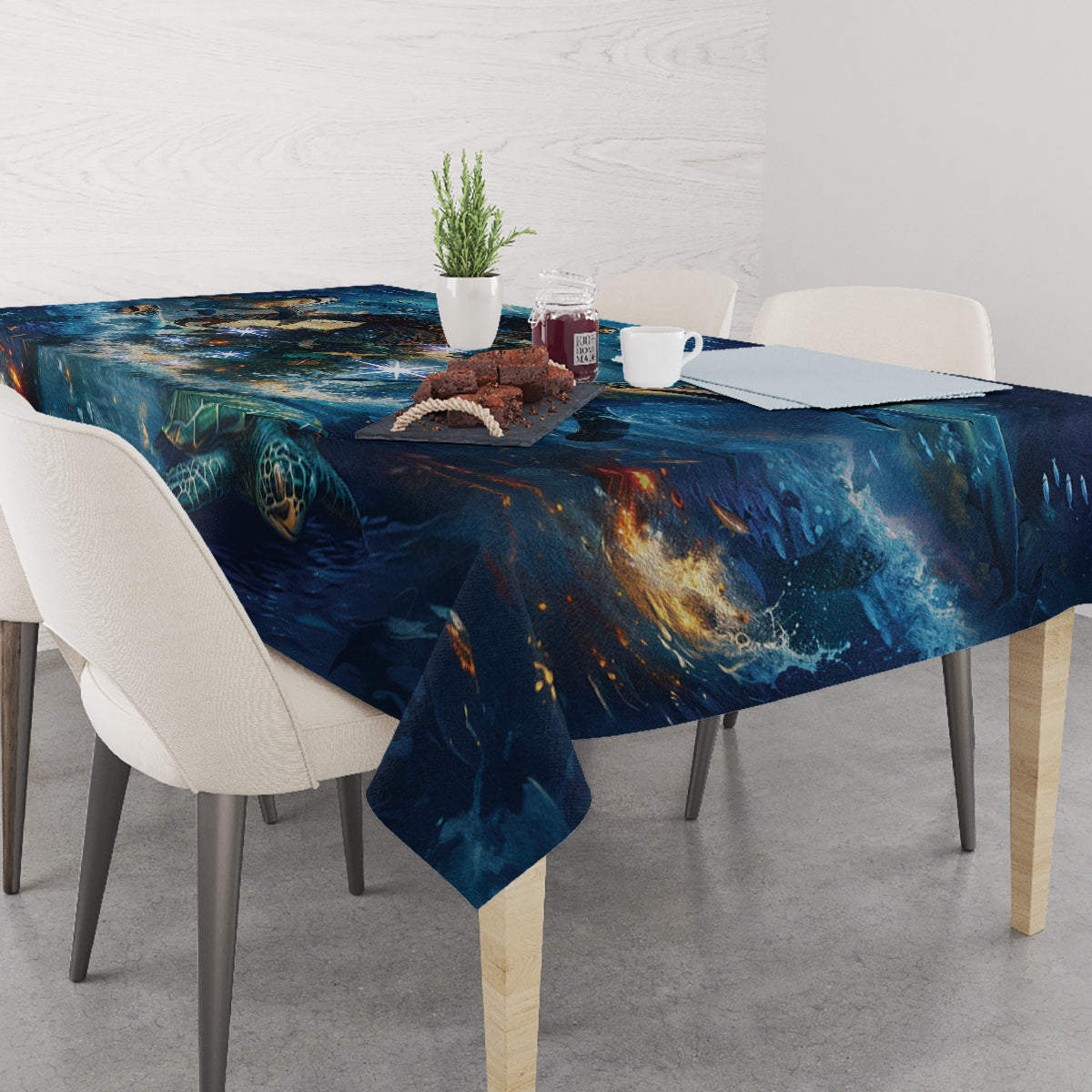 New Zealand Matariki Waita Tablecloth The Way Of The Water LT9 - Polynesian Pride