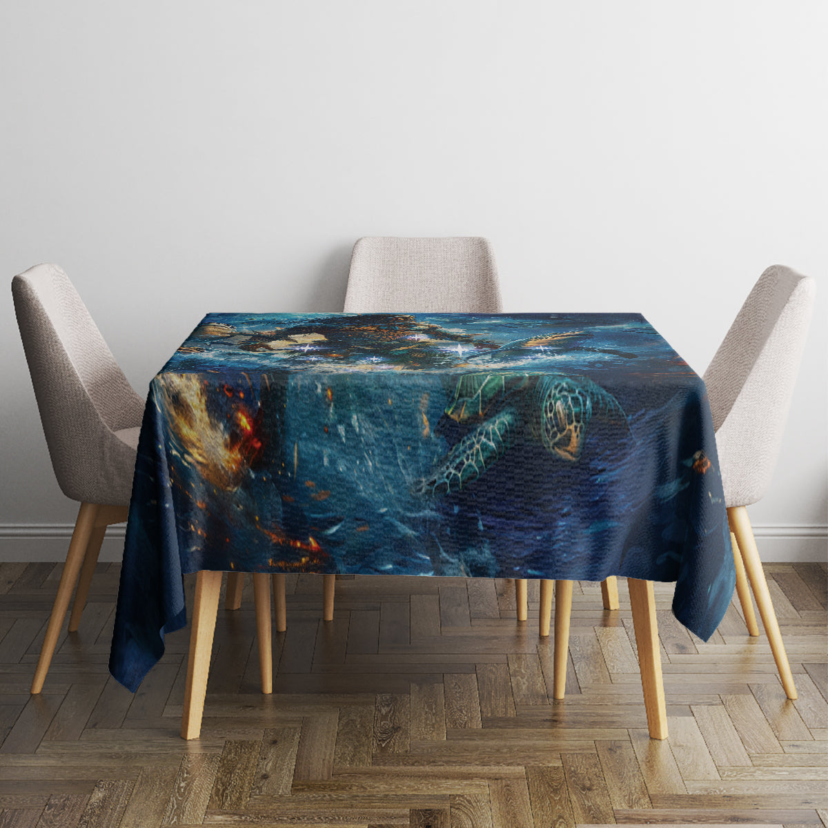 New Zealand Matariki Waita Tablecloth The Way Of The Water LT9 - Polynesian Pride