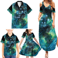 New Zealand Matariki Waiti Family Matching Summer Maxi Dress and Hawaiian Shirt The Beginnings Of Life LT9 - Polynesian Pride