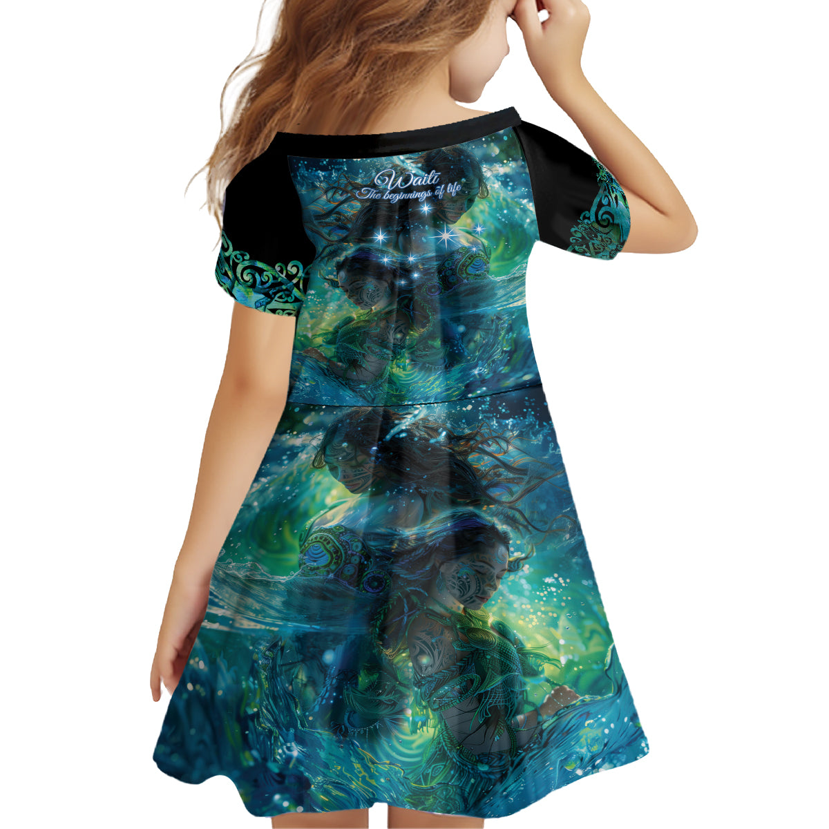 New Zealand Matariki Waiti Family Matching Tank Maxi Dress and Hawaiian Shirt The Beginnings Of Life LT9 - Polynesian Pride