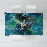 New Zealand Matariki Waiti Tablecloth The Beginnings Of Life LT9 Black - Polynesian Pride