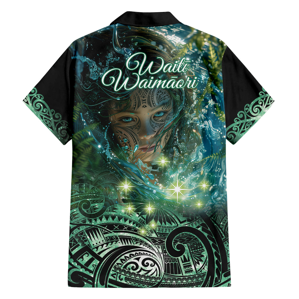 New Zealand Matariki Waiti Family Matching Long Sleeve Bodycon Dress and Hawaiian Shirt Waimori and The Origin Of Life LT9 - Polynesian Pride