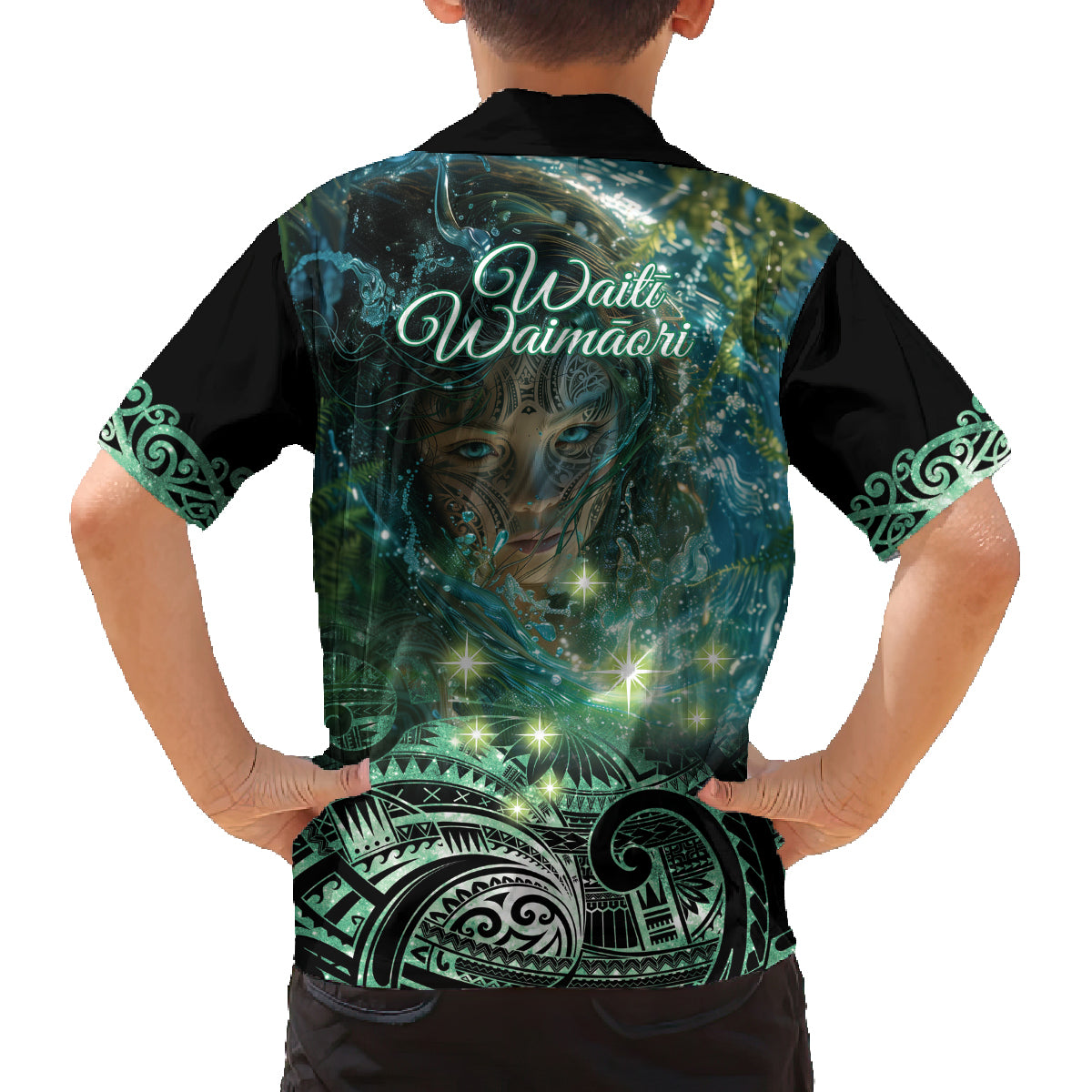 New Zealand Matariki Waiti Family Matching Puletasi and Hawaiian Shirt Waimori and The Origin Of Life LT9 - Polynesian Pride