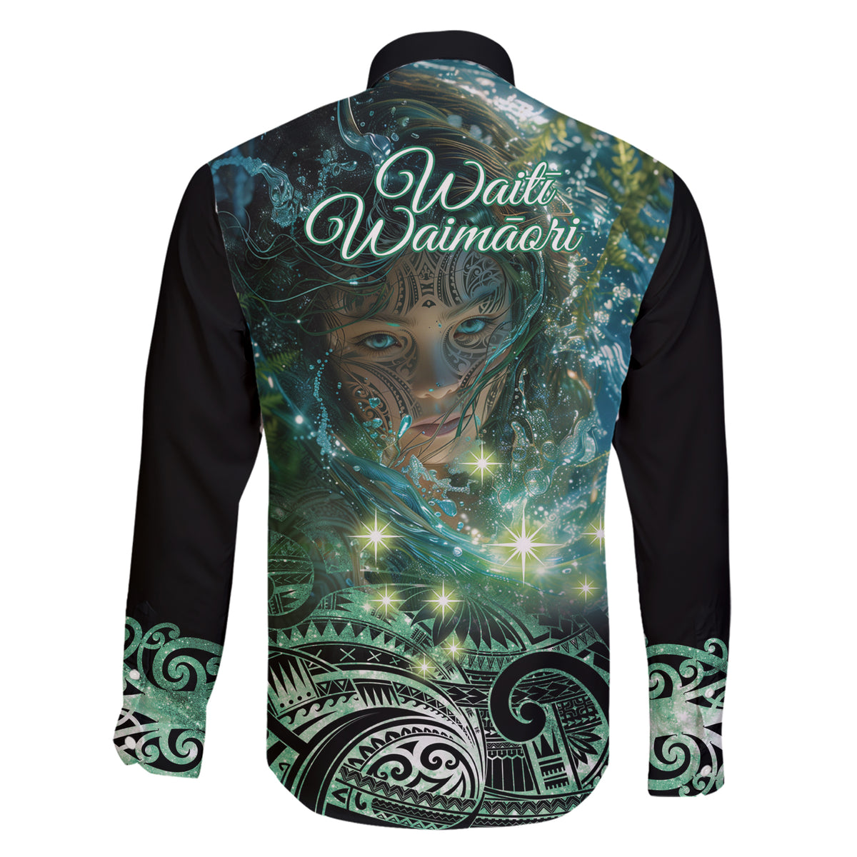 New Zealand Matariki Waiti Family Matching Short Sleeve Bodycon Dress and Hawaiian Shirt Waimori and The Origin Of Life LT9 - Polynesian Pride