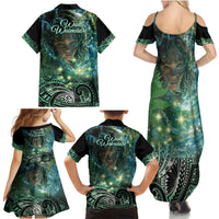 New Zealand Matariki Waiti Family Matching Summer Maxi Dress and Hawaiian Shirt Waimori and The Origin Of Life LT9 - Polynesian Pride