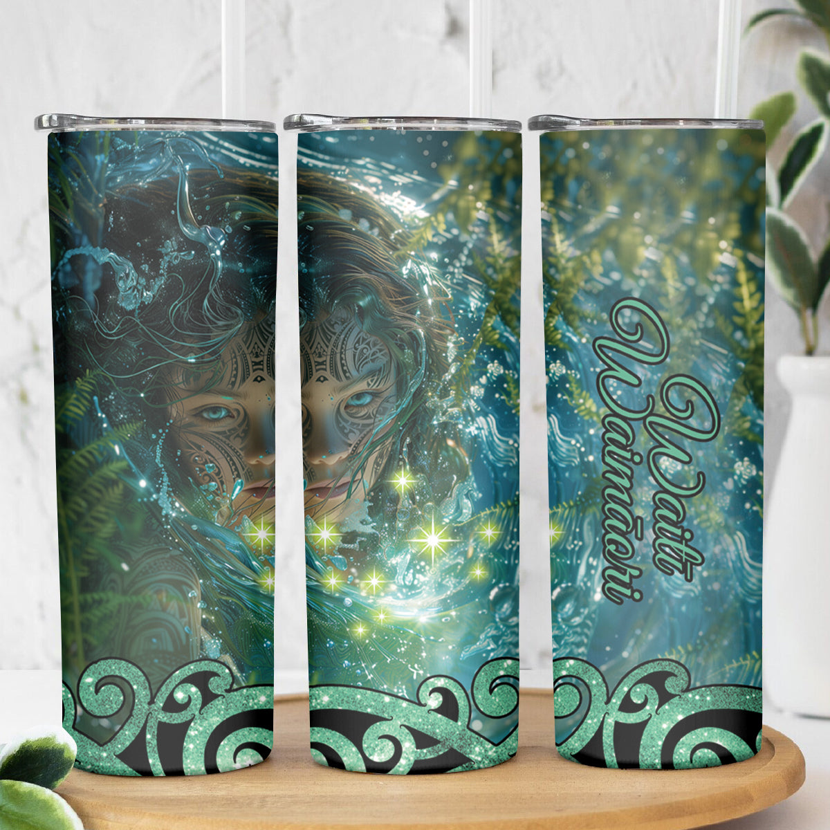 New Zealand Matariki Waiti Skinny Tumbler Waimori and The Origin Of Life LT9 - Polynesian Pride